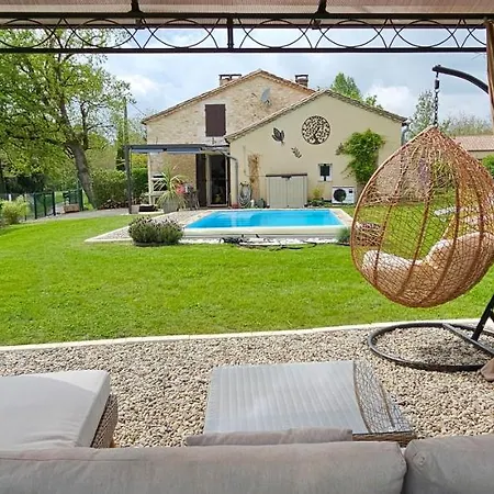 度假居 Charmant Gite Piscine Privee Chauffee Climatise Aux Portes Du Perigord Entre Villereal Et Monpazier *